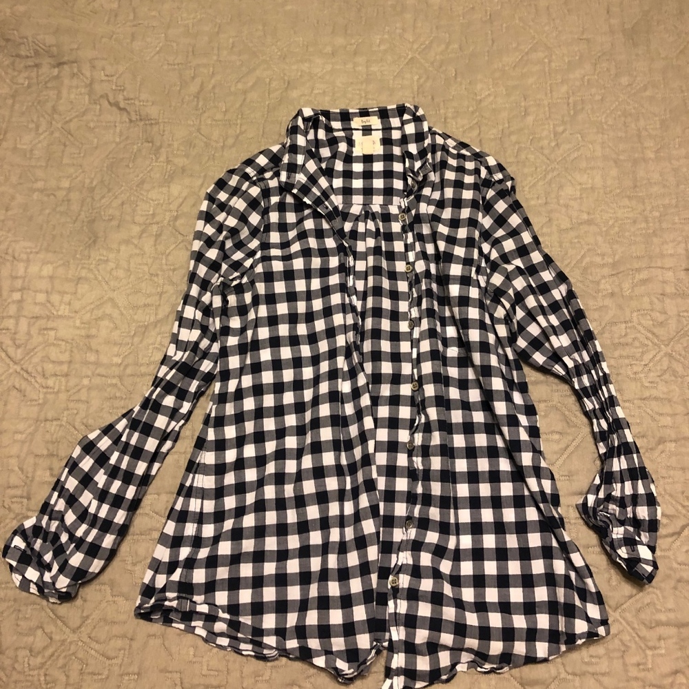 Gingham J. Crew size medium button down
